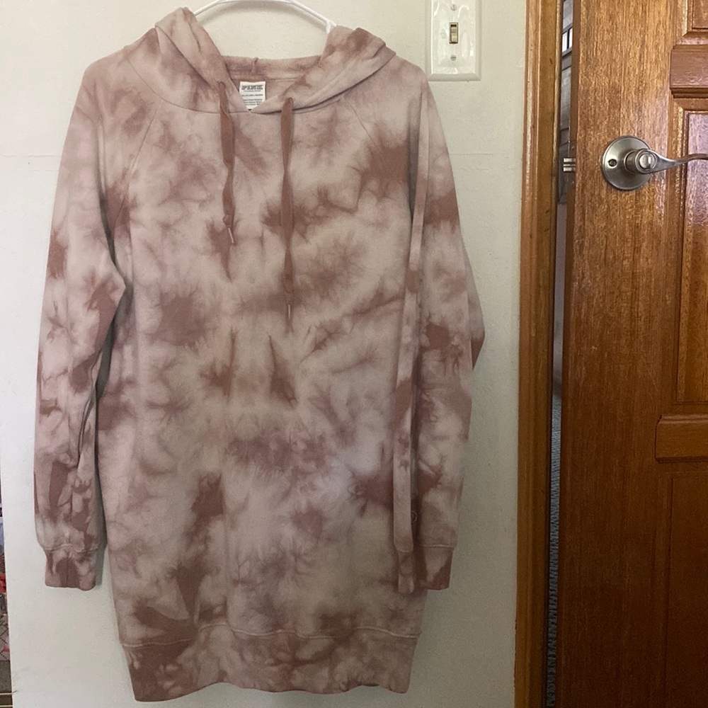 Pink tie dye sweater